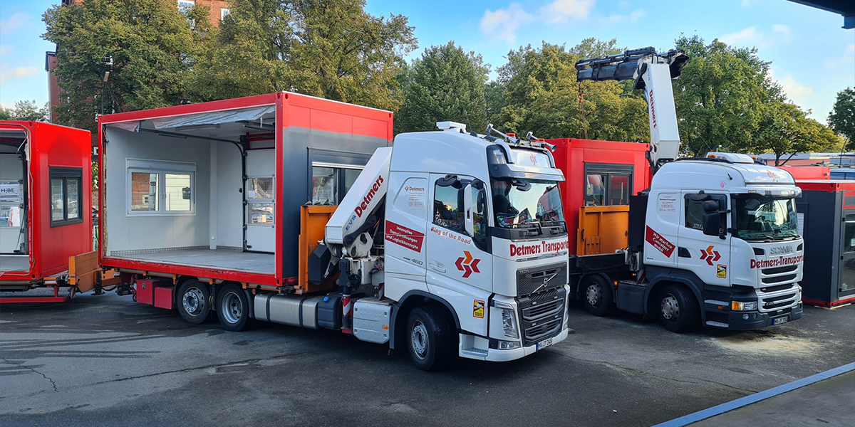 Einsatz der Detmers Transport & Logistik AG in Hamburg